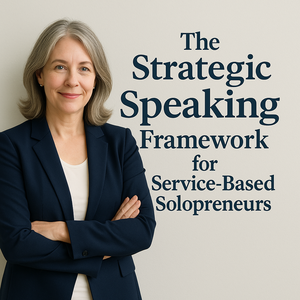 The Strategic Speaking Framework for Service-Based Solopreneurs
